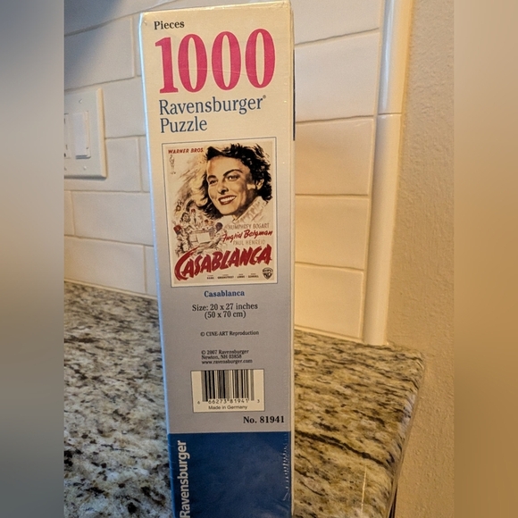 Casablanca Ingrid Bergman Puzzle Poster 1000pc Ravensburger NEW - Picture 3 of 3